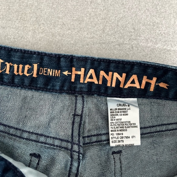 [W29/7S]Cruel Denim Hannah Super Flare Jean - Picture 2 of 14